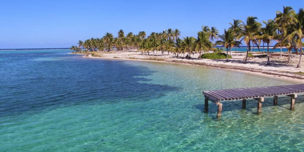 ilhas no mar do Caribe