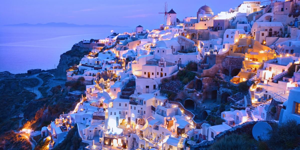 Santorini, Grécia: Um cenário de cartões-postais