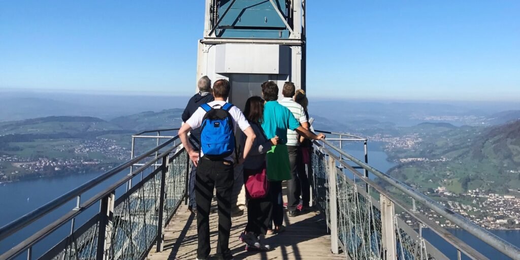 Vista panorâmica no Hammetschwand Elevator