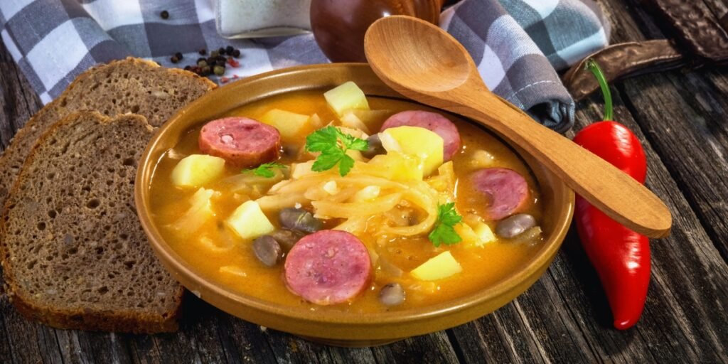 _jota, uma sopa feita de repolho e feijão