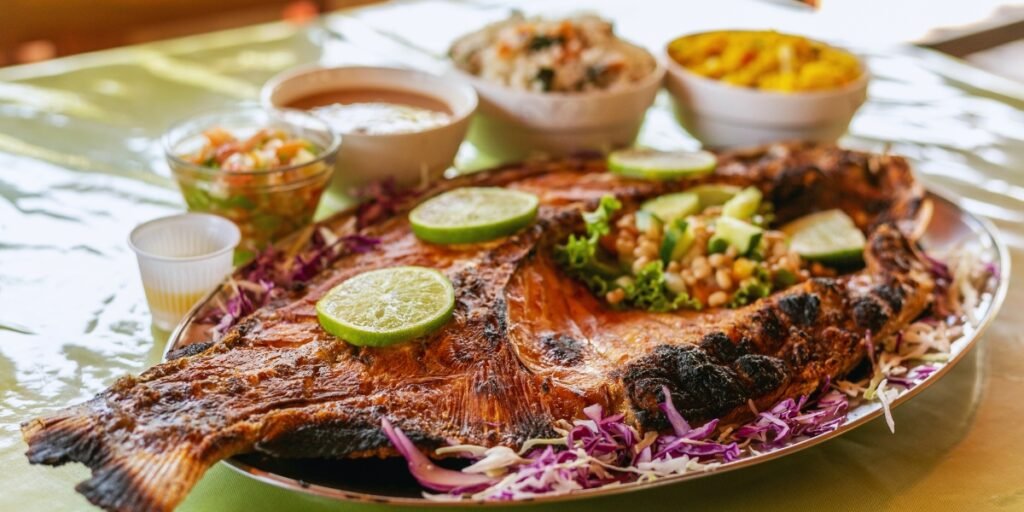 peixe com banana.