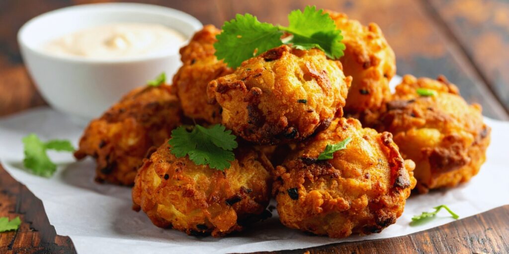 Conch fritters(bolinhos de concha frita)