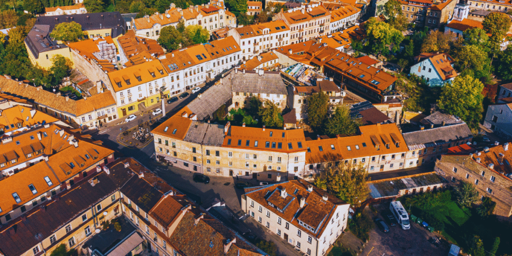 Bairro Uzupis em Vilnius
